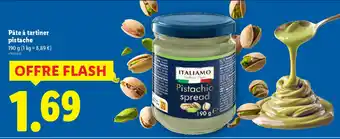 Lidl Italiamo Pâte à tartiner pistache offre