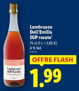 Lidl Lambrusco dell’emilia IGP rosato offre