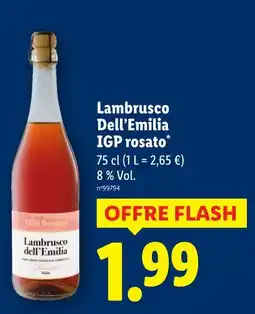 Lidl Lambrusco dell’emilia IGP rosato offre