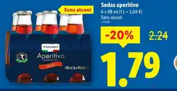 Lidl ITALIAMO Sodas aperitivo offre