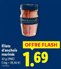 Lidl Filets d'anchois marinés offre