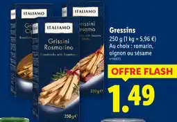 Lidl ITALIAMO Gressins offre