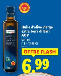 Lidl Italiamo Huile d'olive vierge extra Terra di Bari AOP offre