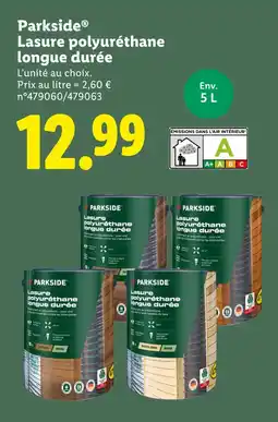 Lidl PARKSIDE Lasure polyuréthane longue durée offre