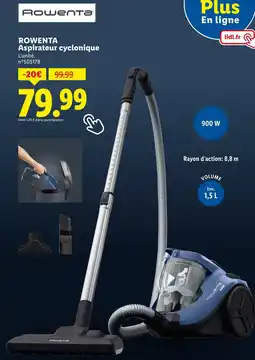 Lidl ROWENTA Aspirateur cyclonique offre