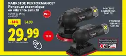 Lidl PARKSIDE PERFORMANCE Ponceuse excentrique sans fil ou vibrante sans fil offre