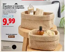 Lidl W5 Organiseur à suspendre ou paniers de rangement offre