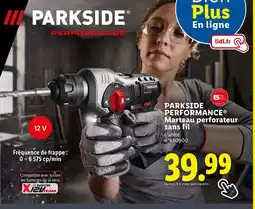 Lidl PARKSIDE PERFORMANCE Marteau perforateur sans fil offre