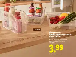 Lidl Silvercrest Paniers de rangement pour cuisine offre