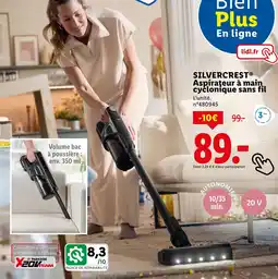 Lidl SILVERCREST Aspirateur à main cyclonique sans fil offre