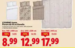 Lidl LIVARNO home Parure de lit en flanelle offre