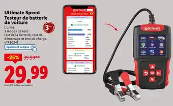 Lidl Ultimate Speed Testeur de batterie de voiture offre
