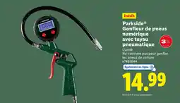 Lidl PARKSIDE Gonfleur de pneus numérique avec tuyau pneumatique offre