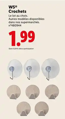 Lidl W5 Crochets offre