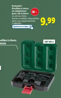 Lidl Parkside Douilles à chocs offre