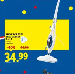 Lidl SILVERCREST Balai vapeur 2 en 1 offre