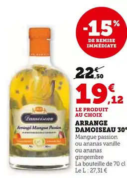 U Express DAMOISEAU Arrange 30° offre