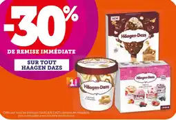 U Express Haagen Dazs -30% de remise immédiate sur tout Haagen Dazs offre