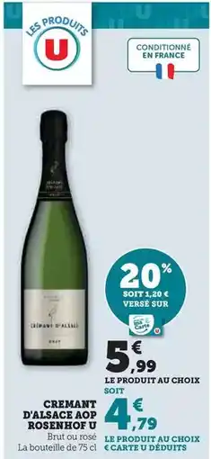 Hyper U Prix mini - sac à dos offre