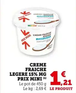 Bi1 Creme fraiche legere 15% mg prix mini offre