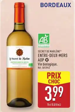 ALDI SECRET DE MARLÈNE Entre-deux-mers aop offre
