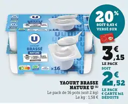 Bi1 Yaourt brasse nature u offre