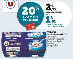 Bi1 Yaourt a la grecque u offre