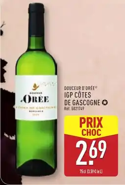 ALDI DOUCEUR D'ORÉE Igp côtes de gascogne offre