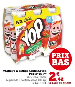 Bi1 Yaourt a boire aromatise petit yop offre