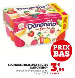 Bi1 Fromage frais aux fruits danonino offre