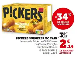 Bi1 Pickers surgeles mc cain offre