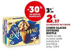 Bi1 Cones glaces extreme nestle offre