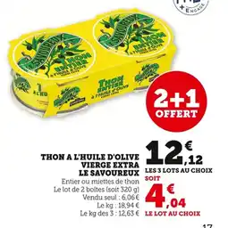 Bi1 Thon a l'huile d'olive vierge extra le savoureux offre