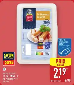 ALDI GOLDEN SEAFOOD 24 bâtonnets de surimi offre