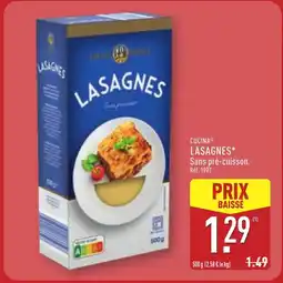 ALDI CUCINA Lasagnes offre