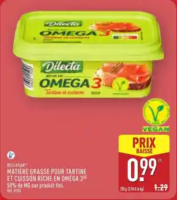 ALDI BELLASAN Matière grasse pour tartine et cuisson riche en omega 3 offre