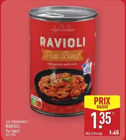 ALDI LES LÉGENDAIRES Ravioli offre