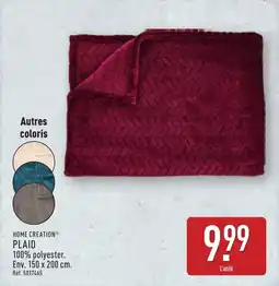 ALDI HOME CREATION Plaid offre