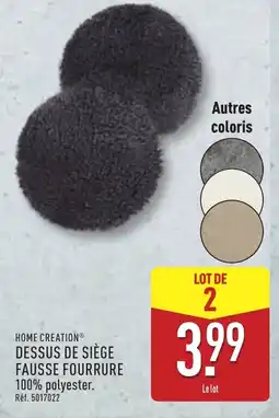ALDI Dessus de siège fausse fourrure offre