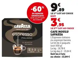 Bi1 Cafe moulu lavazza offre