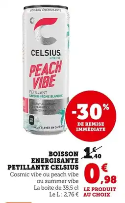 Bi1 Boisson energisante pétillante celsius offre