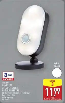 ALDI CASALUX Lampe led avec détecteur de mouvement offre