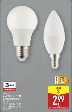 ALDI CASALUX Ampoules led offre