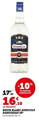 Bi1 Rhum blanc agricole damoiseau 50° offre