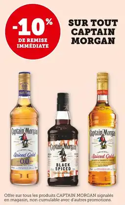 Bi1 Sur tout captain morgan offre
