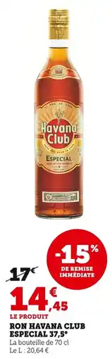 Bi1 Ron havana club especial 37,5° offre