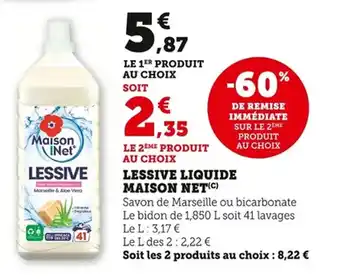 Bi1 Lessive liquide maison net offre