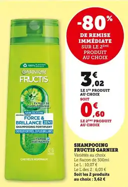 Bi1 Shampooing fructis garnier offre