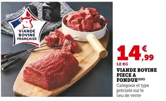 Bi1 Viande bovine piece a fondue offre