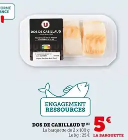 Bi1 Dos de cabillaud u offre